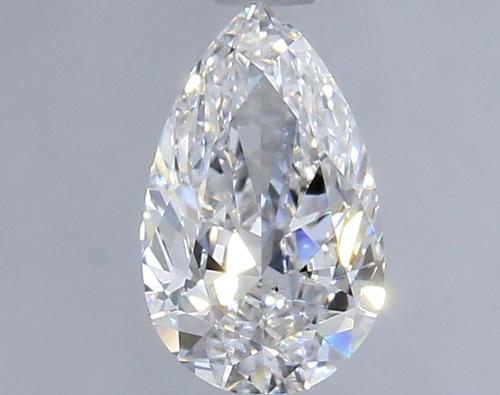 0.9 carat D-VS2 Natūralus Pear Deimantas (1)