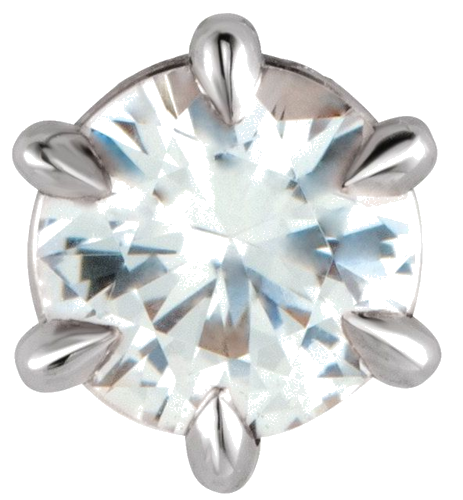 14K White 5 mm Round Slide Pendant Mounting (3)