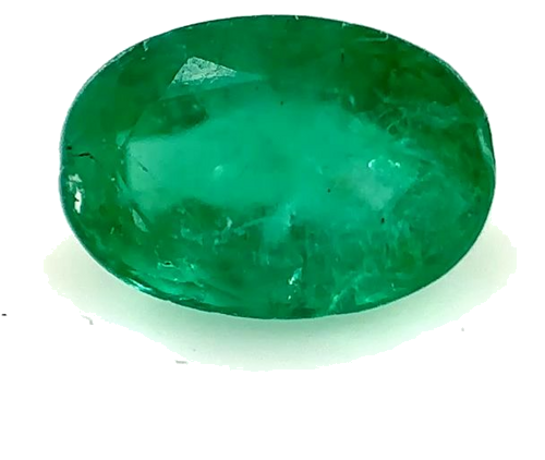 0.52 carat GREEN Oval Smaragdas (1)