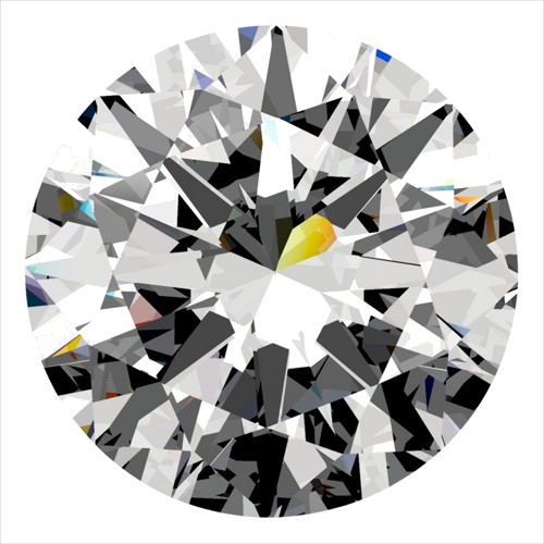 0.5 carat F-VS2 Very Good cut Natūralus Round Deimantas (1)