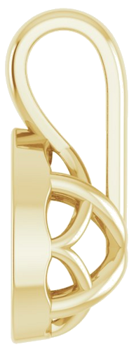 10K Yellow 6x4 mm Pear Pendant Mounting (3)