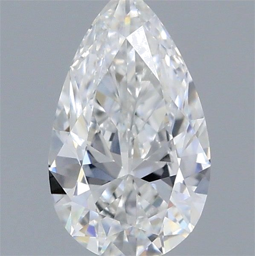 0.33 carat E-IF Natūralus Pear Deimantas (1)