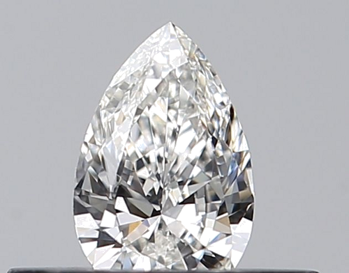 0.23 carat F-VVS1 Natūralus Pear Deimantas (1)