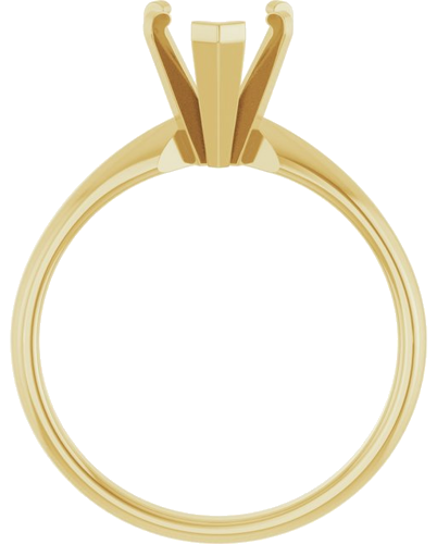Sužadėtuvių Žiedas „Solitaire“ 14k yellow gold Heart 6.5mm (2)