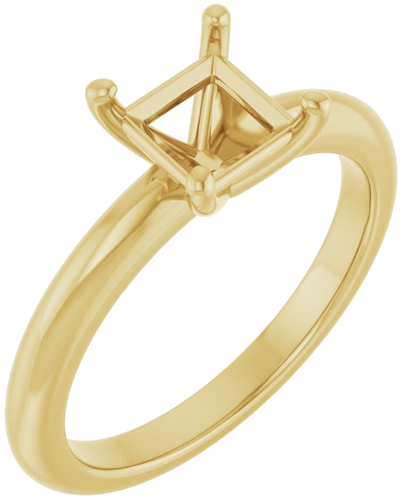Sužadėtuvių Žiedas 10k yellow gold Square 5.5mm (1)