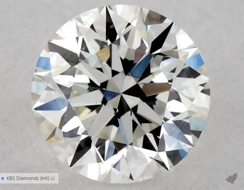 0.54 carat G-VS2 Excellent cut Natūralus Round Deimantas (1)