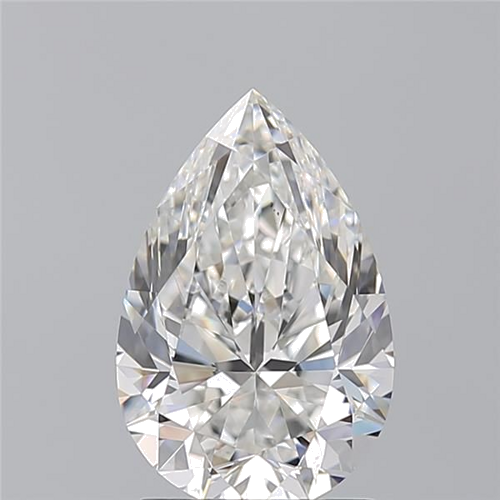 2.02 carat F-VS2 Natūralus Pear Deimantas (1)