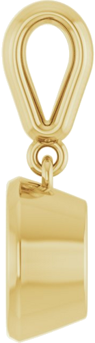 Pakabukas „Bezel-Set Charm“ 18k yellow gold Round 7mm (3)
