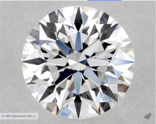 0.31 carat E-VS1 Excellent cut Natūralus Round Deimantas (1)