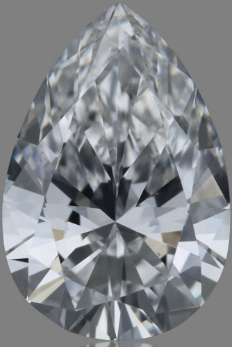 0.4 carat F-SI1 Natūralus Pear Deimantas (1)