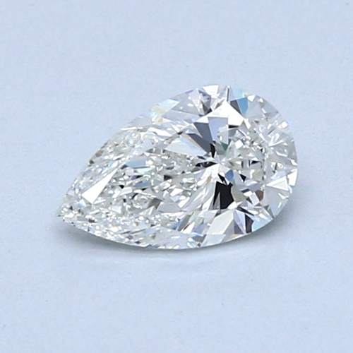 0.6 carat G-VS2 Natūralus Pear Deimantas (1)