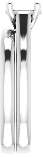 Sužadėtuvių Žiedas „Solitaire“ 585 Baltojo Aukso Round 6.5mm (9)