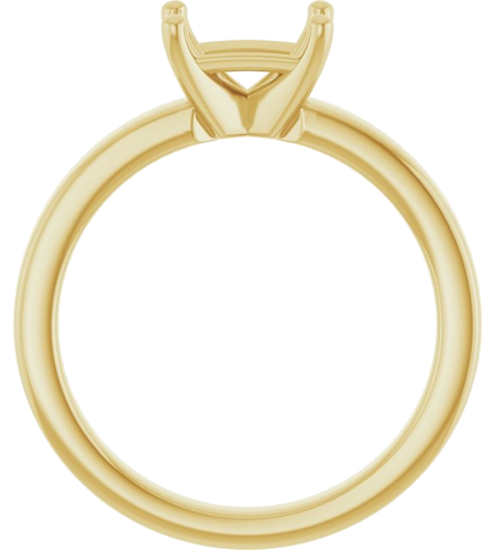 Sužadėtuvių Žiedas 14k yellow gold Emerald 7mm x 5mm (2)