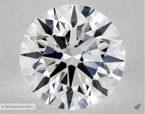 0.5 carat G-VVS2 Excellent cut Natūralus Round Deimantas (1)