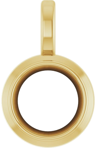 Pakabukas „Solitaire“ 14k yellow gold Round 5mm (1)