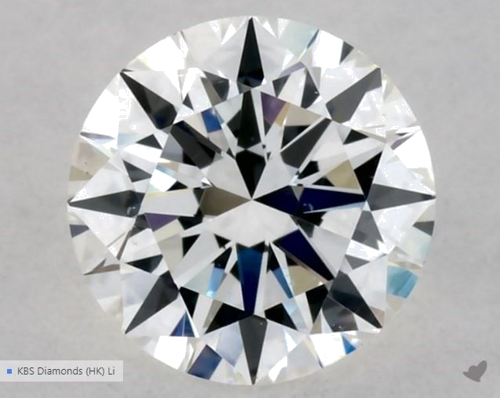 0.5 carat G-VS2 Excellent cut Natūralus Round Deimantas (1)