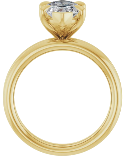 Sužadėtuvių Žiedas „Claw-Prong Solitaire“ 14k yellow gold Marquise 14mm x 7mm (7)
