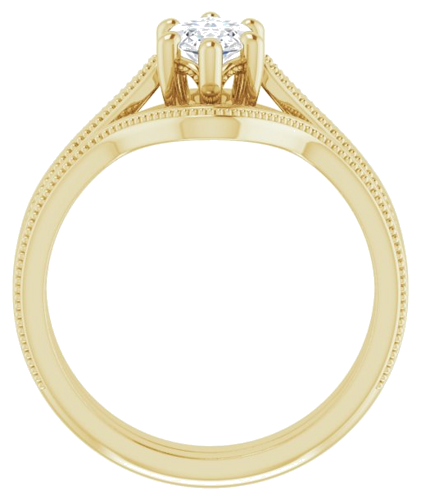 Sužadėtuvių Žiedas „Solitaire“ 14k yellow gold Marquise 10mm x 5mm (7)