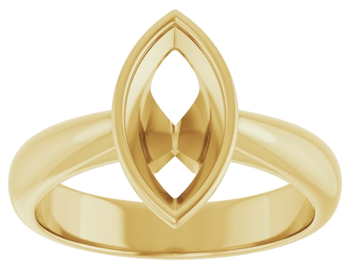 Sužadėtuvių Žiedas „Bezel-Set Solitaire“ 14k yellow gold Marquise 11mm x 5.5mm (3)