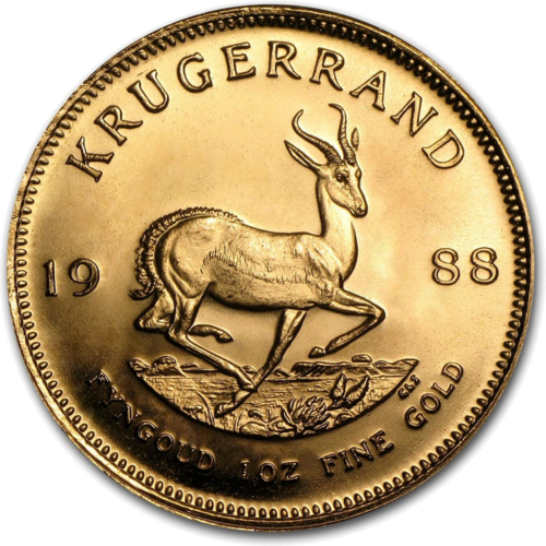 1 oz Krugerrand Pietų Afrika auksinė moneta (Mix metai) (3)