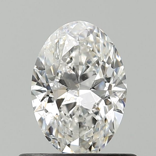 0.6 carat F-SI2 Natūralus Oval Deimantas (1)