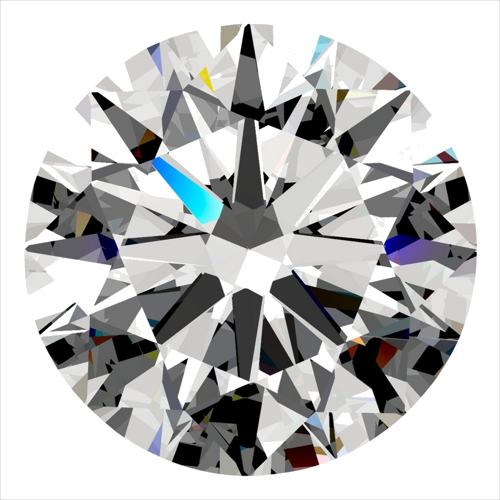 0.43 carat H-VVS1 Excellent cut Natūralus Round Deimantas (1)