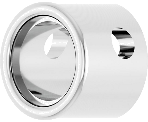 Pakabukas „Solitaire“ 585 Baltojo Aukso Round 4.4mm (2)