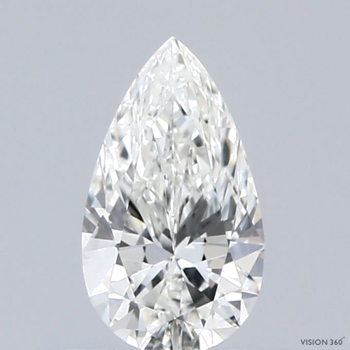 0.47 carat I-VVS1 Natūralus Pear Deimantas (1)