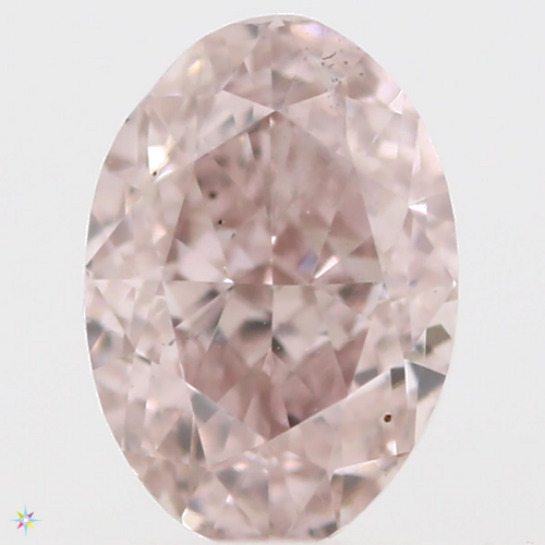 0.37 carat Fancy Orangey Pink-VS2 Natūralus Oval Deimantas (1)