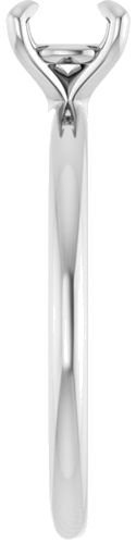 Sužadėtuvių Žiedas „Solitaire“ 10k white gold Round 5.8mm (4)
