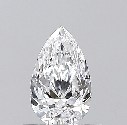 0.46 carat D-VVS2 Natūralus Pear Deimantas (1)