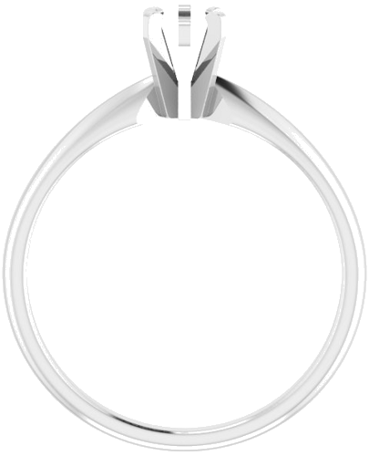Sužadėtuvių Žiedas „Solitaire“ 14k white gold Pear 6mm x 4mm (2)