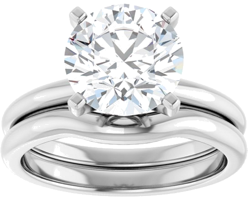 Sužadėtuvių Žiedas 950 Platinos Round 8.8mm (8)