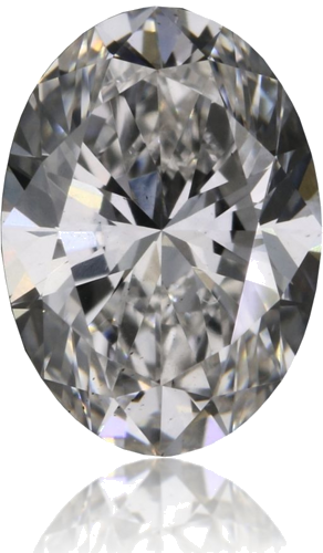 0.51 carat F-SI1 Natūralus Oval Deimantas (1)
