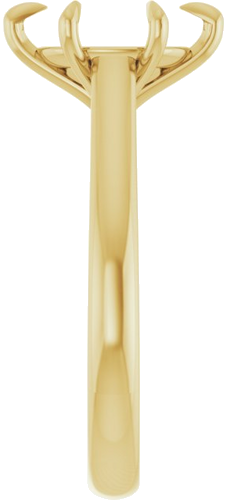 Sužadėtuvių Žiedas „Claw-Prong“ 14k yellow gold Oval 10mm x 8mm (4)
