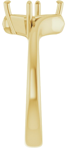 Sužadėtuvių Žiedas „Solitaire Bypass“ 14k yellow gold Emerald 8mm x 6mm (4)