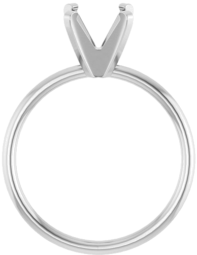 Sužadėtuvių Žiedas „Solitaire“ 14k white gold Round 7.6mm (2)