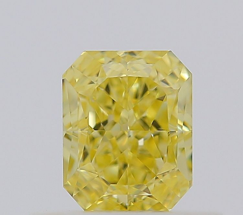 0.52 carat Fancy Intense Yellow-VVS1 Natūralus Radiant Deimantas (1)