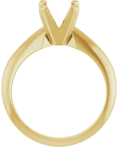 Sužadėtuvių Žiedas „Solitaire“ 14k yellow gold Square 5.5mm (2)