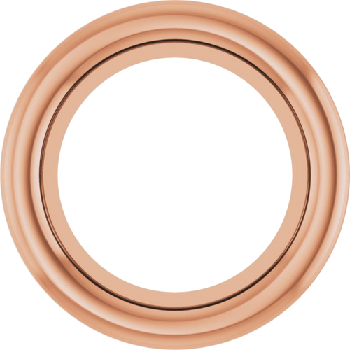 14K Rose 4.4 mm Round Bezel-Set Slide Pendant Mounting (1)