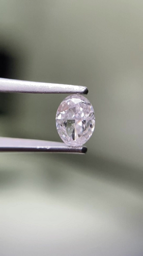 0.4 carat Faint  Pink-SI1 Natūralus Oval Deimantas (1)