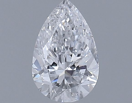 0.7 carat D-SI2 Natūralus Pear Deimantas (1)