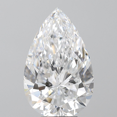 6.02 carat D-VS1 Natūralus Pear Deimantas (1)