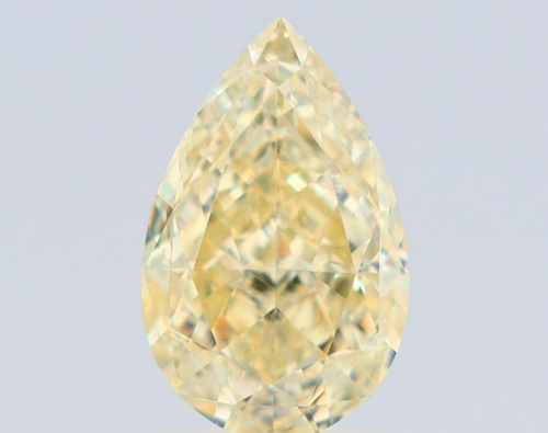 1.52 carat Fancy Light Yellow-VS1 Natūralus Pear Deimantas (1)