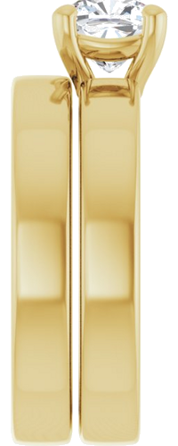 Sužadėtuvių Žiedas „Solitaire“ 14k yellow gold Cushion 6mm (9)