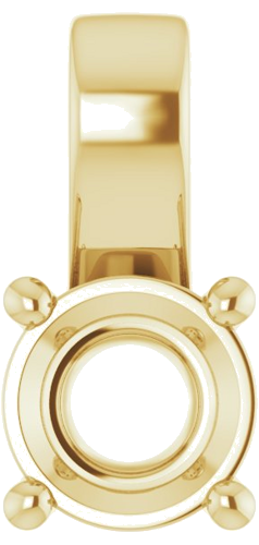 Pakabukas „Solitaire“ 585 Geltonojo Aukso Round 5.8mm (1)