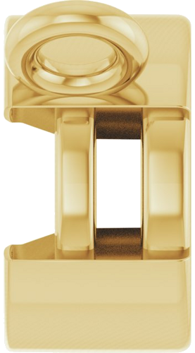 Pakabukas „Half-Bezel Solitaire“ 14k yellow gold Round 5mm (3)