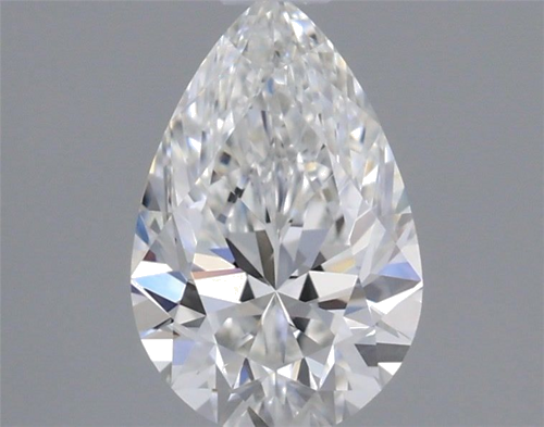 0.31 carat F-VVS2 Natūralus Pear Deimantas (1)