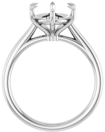 Sužadėtuvių Žiedas „Claw-Pong“ 14k white gold Oval 11mm x 9mm (2)