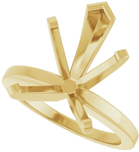 Sužadėtuvių Žiedas 14k yellow gold Pear 16mm x 12mm (5)
